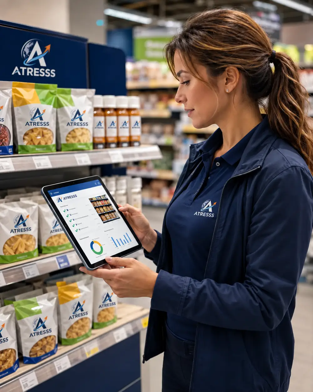 Reporting terrain ATRESSS réalisé sur tablette en point de vente