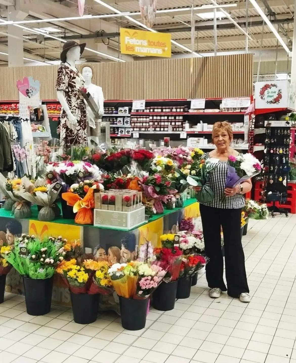 Mise en valeur d'un espace fleurs en point de vente